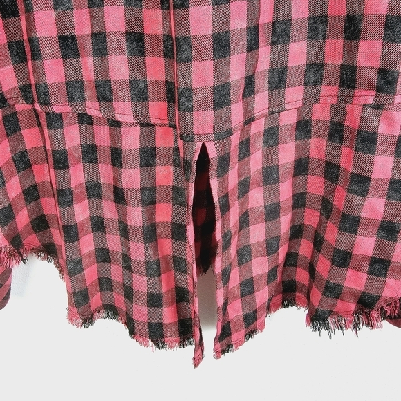 Anthropologie Cloth & Stone Buffalo Check Button Front Shirt - Picture 10 of 13